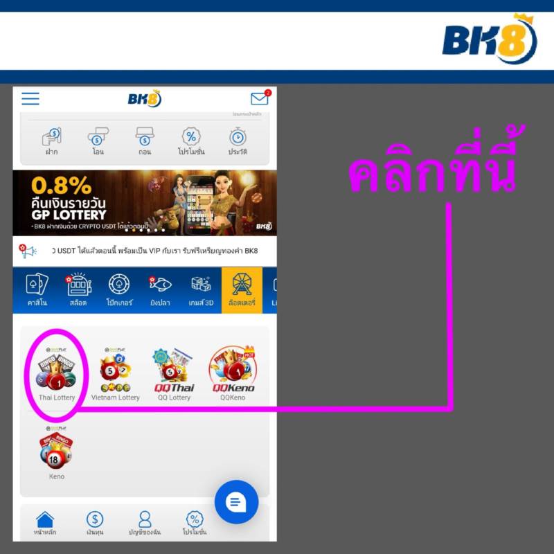 bk8 ล็อตเตอรี่